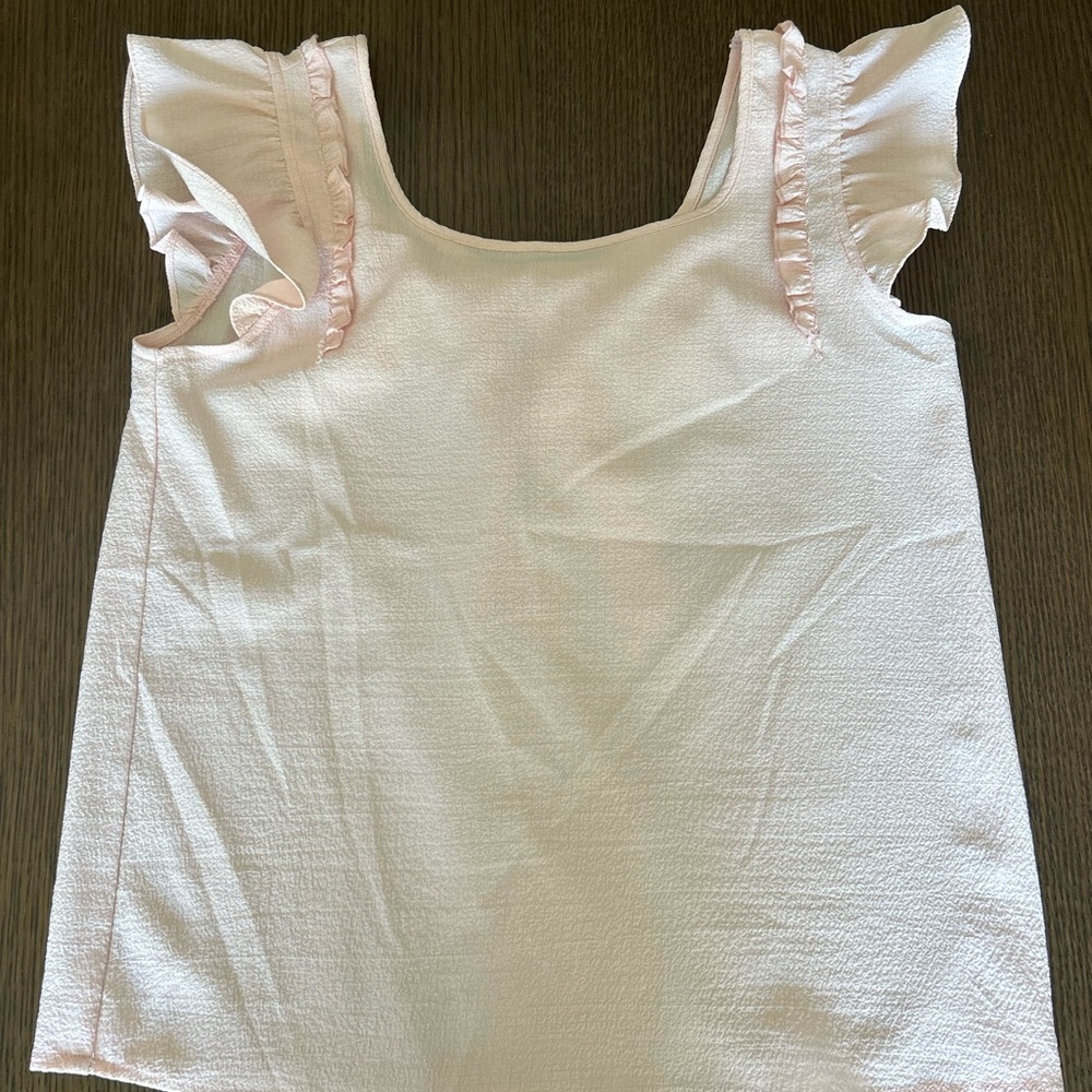 Pink Ruffled women’s Top - Picture 2 of 2